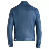 Men ElectricAether Blue Racer Leather Jacket (2)