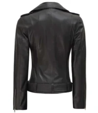 Coal Couture Asymmetry Leather Jacket Women (3)