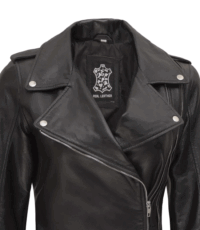 Coal Couture Asymmetry Leather Jacket Women (4)