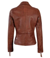 Cognac Charm Women's Leather Jacket (3)