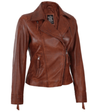 Cognac Charm Women's Leather Jacket (4)