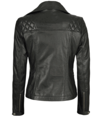 Graceful Slimline Leather Jacket for Her (2)