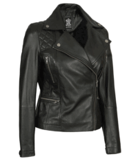 Graceful Slimline Leather Jacket for Her (3)