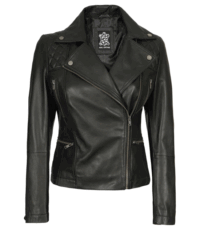 Graceful Slimline Leather Jacket for Her (4)