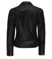 Jet Black Allure Leather Jacket for Women (2)