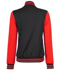 Women Letterman Black And Red Jacket (3)