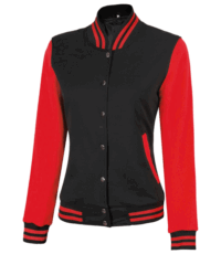 Women Letterman Black And Red Jacket (4)