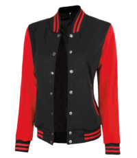 Women Letterman Black And Red Jacket (5)